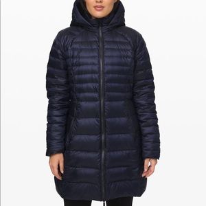Navy lululemon down jacket